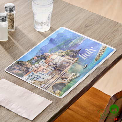10" x 14" Italian Themed Paper Placemat By Prime - 1,000/Case