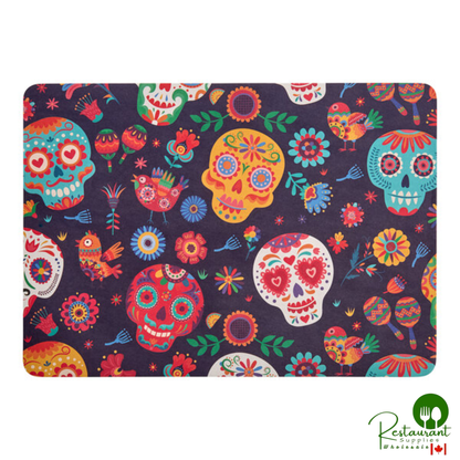 10" x 14" Sugar Skull Paper Placemat By Prime - 1,000/Case
