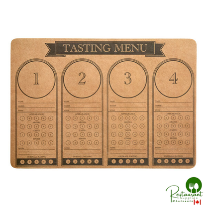 10" x 14" Tasting Paper Placemat By Prime - 1,000/Case
