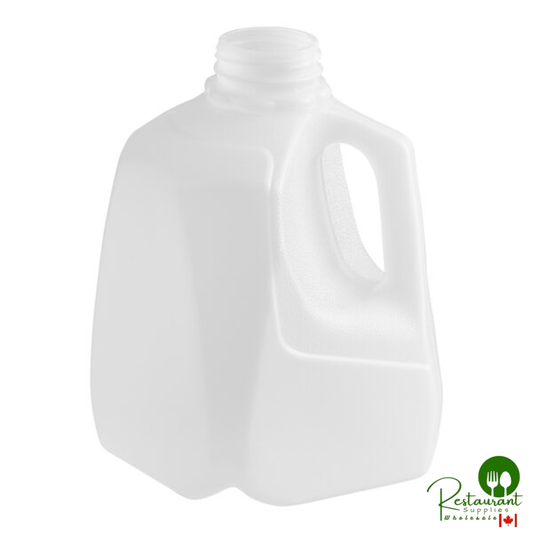 1 Quart (32 oz.) Translucent HDPE Squat Milk Jug with Handle - 162/Case