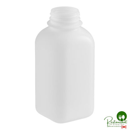12 oz. Translucent HDPE Square Milk Bottle - 450/Case