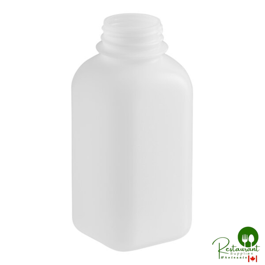 12 oz. Translucent HDPE Square Milk Bottle - 450/Case