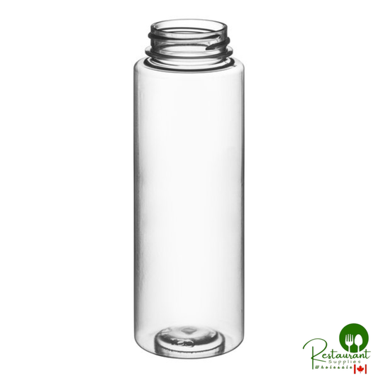 8 oz. (12 oz. Honey Weight) Cylinder PET Clear Sauce Bottle - 350/Case