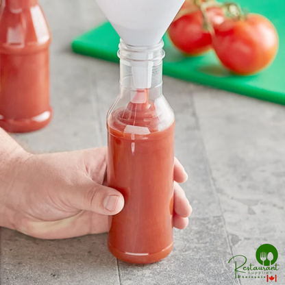 12 oz. PET Ring Neck Sauce Bottle - 245/Case
