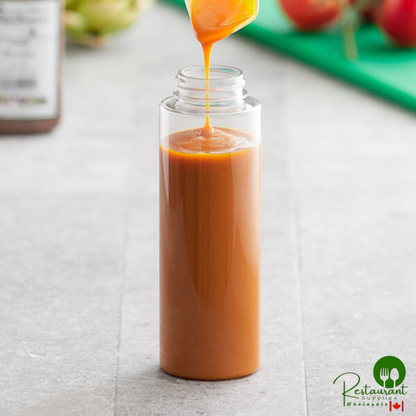 11 oz. (16 oz. Honey Weight) Cylinder PET Clear Sauce Bottle - 295/Case