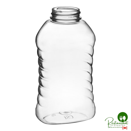11 oz. (16 oz. Honey Weight) Ribbed Hourglass PET Honey Bottle - 295/Case