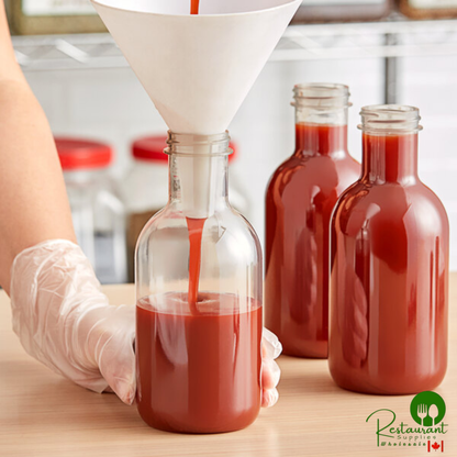 16 oz. PET Clear Stout Sauce Bottle - 195/Case