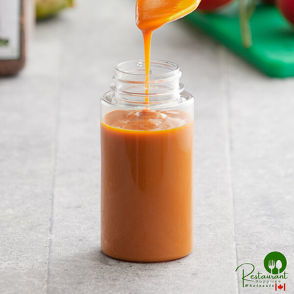 5.5 oz. (8 oz. Honey Weight) Cylinder PET Clear Sauce Bottle - 575/Case