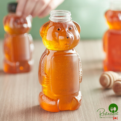 16 oz. (24 oz. Honey Weight) Bear PET Honey Bottle - 185/Case