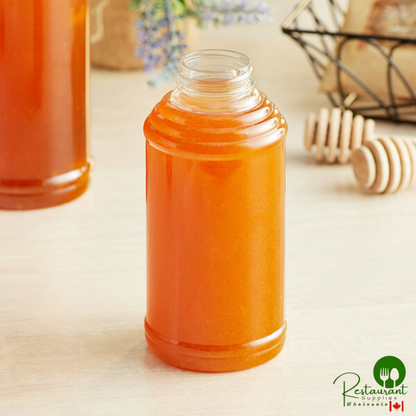 16 oz. (24 oz. Honey Weight) Skep PET Sauce / Honey Bottle - 200/Case