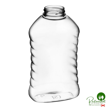 16 oz. (24 oz. Honey Weight) Ribbed Hourglass PET Honey Bottle - 190/Case