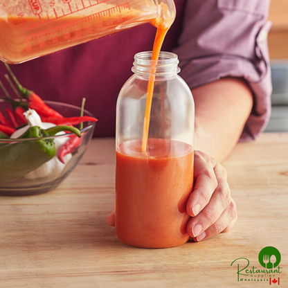 12 oz. PET Round Bullet Sauce Bottle - 288/Case