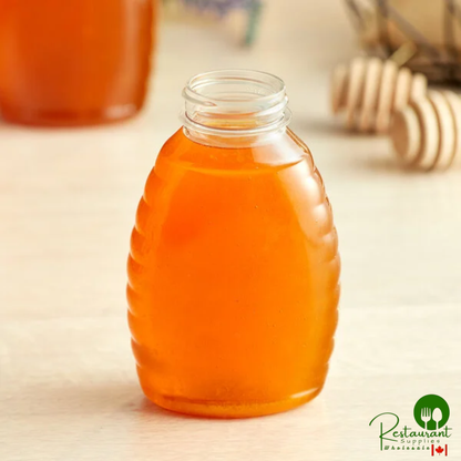 8 oz. (12 oz. Honey Weight) Classic Queenline PET Honey Bottle - 385/Case