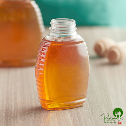8 oz. (12 oz. Honey Weight) Queenline PET Honey Bottle - 385/Case