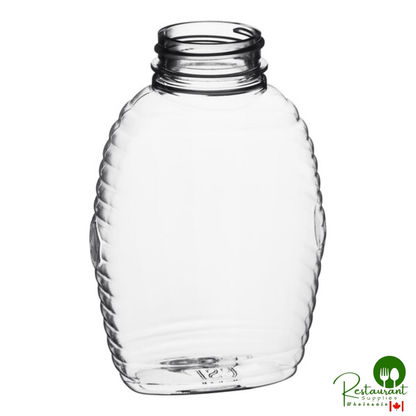 8 oz. (12 oz. Honey Weight) Queenline PET Honey Bottle - 385/Case