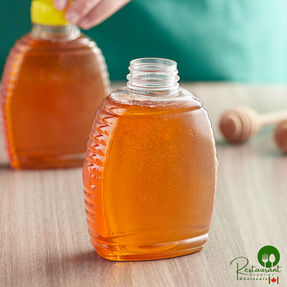 16 oz. (24 oz. Honey Weight) Queenline PET Honey Bottle - 200/Case