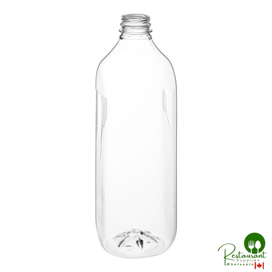 Captiva Containers 59 oz. Customizable Square Milkman PET Clear Bottle - 66/Case