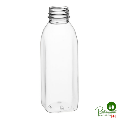 Captiva Containers 16 oz. Square Milkman PET Clear HPP Juice Bottle - 160/Case