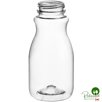 Captiva Containers 8 oz. Round PET Clear Juice Bottle with Tapered Neck - 320/Case