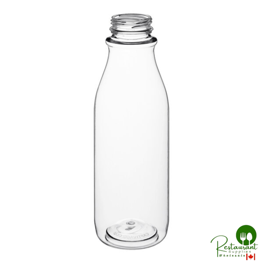 Captiva Containers 16 oz. Round PET Clear Juice Bottle with Tapered Neck - 145/Case