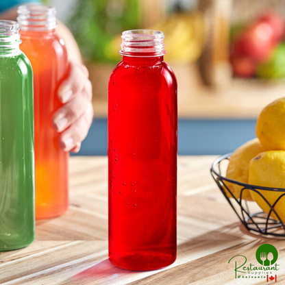 Captiva Containers 16 oz. Round PET Clear HPP Juice Bottle - 171/Case
