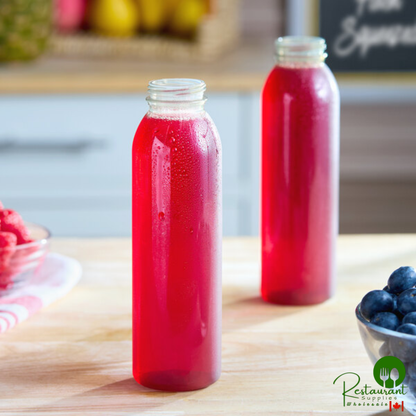 Captiva Containers 12 oz. Round rPET Clear Juice Bottle - 210/Case