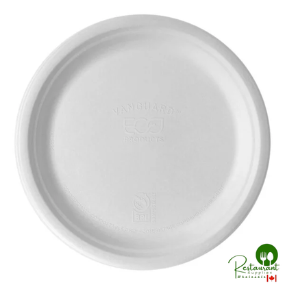 Eco-Products Vanguard 10" Compostable Sugarcane Round Plate - 500/Case