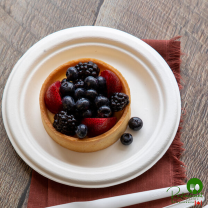 Eco-Products Vanguard 6" Compostable Sugarcane Round Plate - 1,000/Case