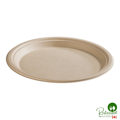 Fineline 43OP107 Conserveware 10 1/4" x 7 3/4" Bagasse Oval Plate - 500/Case