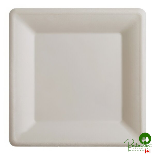 Fineline 43SP10 Conserveware 10 1/4" Bagasse Square Plate - 250/Case