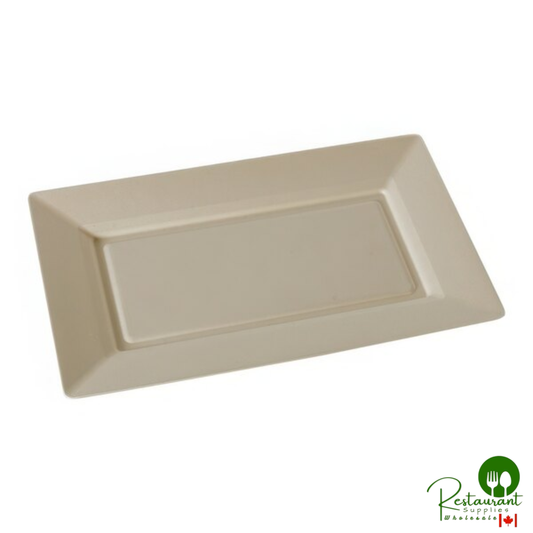 Fineline 43RCP127 Conserveware 12" x 7" Bagasse Rectangular Plate - 300/Case