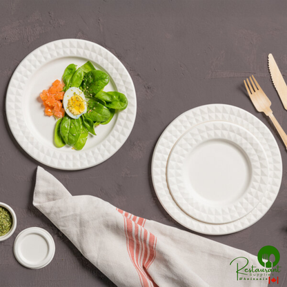 Jungle Decor 7" No PFAS Added Compostable Sugarcane Pulp Plate - 1,000/Case