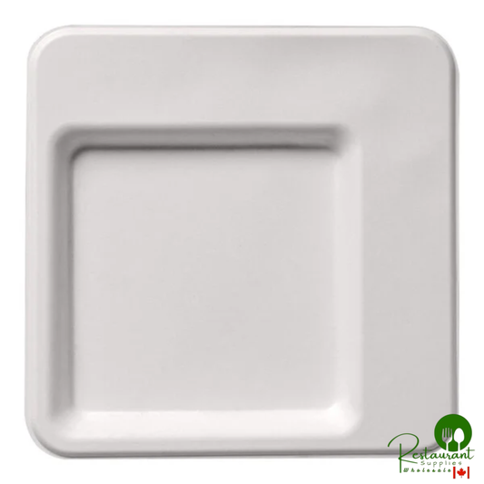 Jungle Diamond 7" No PFAS Added Compostable Sugarcane Pulp Plate - 600/Case