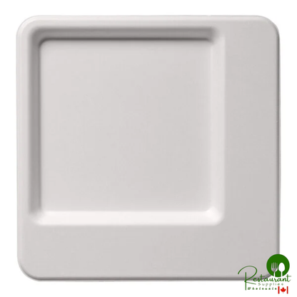 Jungle Diamond 9" No PFAS Added Compostable Sugarcane Pulp Plate - 400/Case