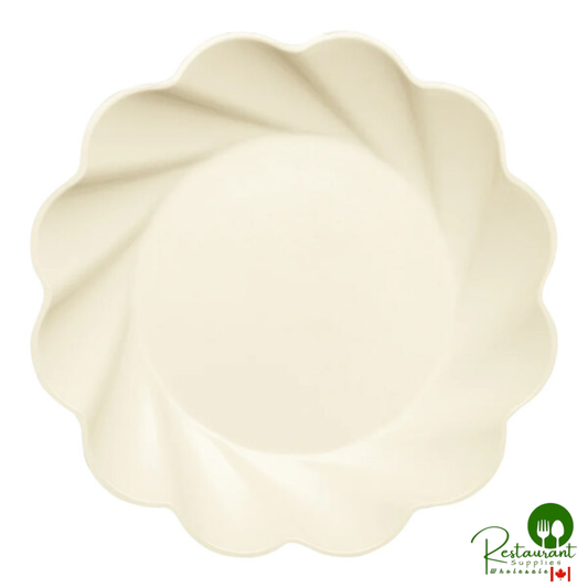 Sophistiplate Simply Eco 9 1/2" Cream Fiber Dinner Plate - 96/Case