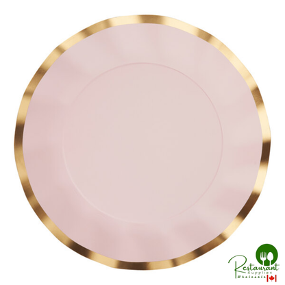 Sophistiplate 10 1/2" Everyday Blush Wavy Paper Dinner Plate - 96/Case