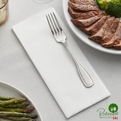 Hoffmaster White Linen-Like 1/8 Fold Dinner Napkin - 17" x 20" - 300/Case
