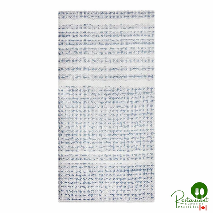 Hoffmaster FashnPoint® 15 1/2" Square Tissue Blue Cottage Knit 1/8 Fold Dinner Napkin - 800/Case