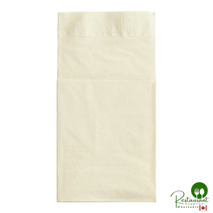Hoffmaster Quickset 17" Square 2-Ply White Pocket Fold Dinner Napkin - 800/Case