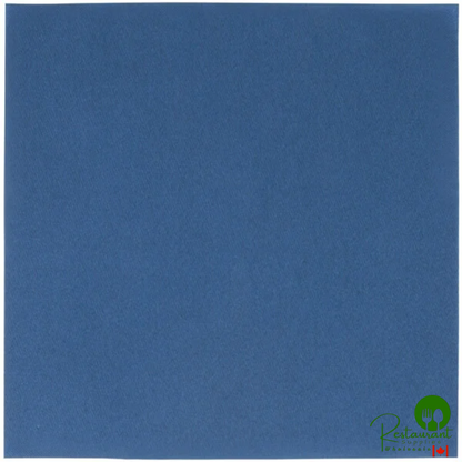 Hoffmaster 125042 Navy Blue Flat Pack Linen-Like Napkin, 16" x 16" - 500/Case