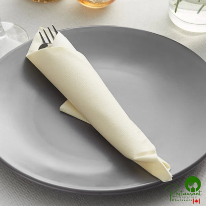 Hoffmaster Ecru Linen-Like 1/4 Fold Dinner Napkin - 16" x 17" - 300/Case