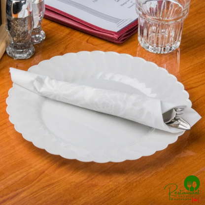 Hoffmaster 125040 17" x 17" Silver Prestige Linen-Like 1/4 Fold Dinner Napkin - 300/Case