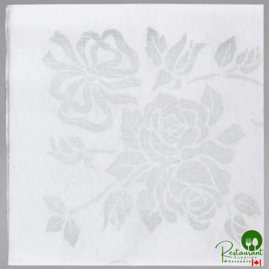 Hoffmaster 125040 17" x 17" Silver Prestige Linen-Like 1/4 Fold Dinner Napkin - 300/Case
