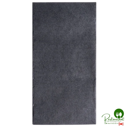 Hoffmaster FP1112 15 1/2" x 15 1/2" FashnPoint® White/Black Dishtowel Print Dinner Napkin - 800/Case