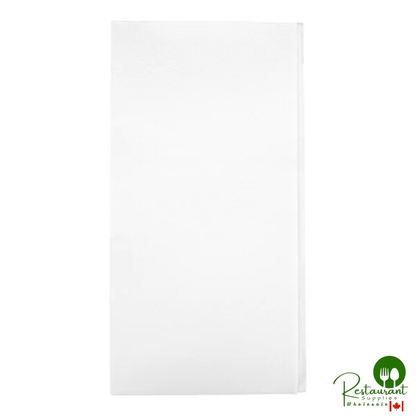 Hoffmaster FP1112 15 1/2" x 15 1/2" FashnPoint® White/Black Dishtowel Print Dinner Napkin - 800/Case