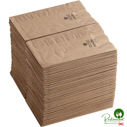 Hoffmaster 180430 Earth Wise 15" x 17" 2-Ply Kraft 1/8 Fold Dinner Napkins - 1,000/Case