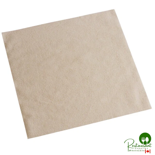 Hoffmaster 125089 14 1/2" x 14 1/2" Linen-Like Natural Flat-Pack Dinner Napkin - 1,000/Case