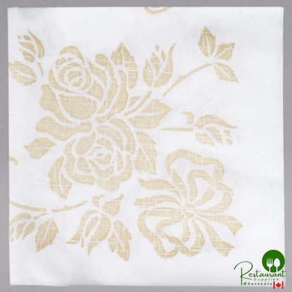 Hoffmaster 125046 17" x 17" Gold Prestige 1/4 Fold Linen-Like Dinner Napkin - 300/Case