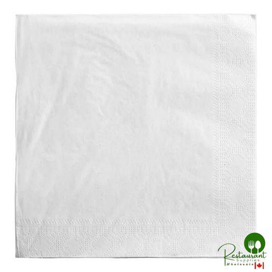 Hoffmaster 17" Square 3-Ply White 1/4 Fold Dinner Napkin - 2,000/Case