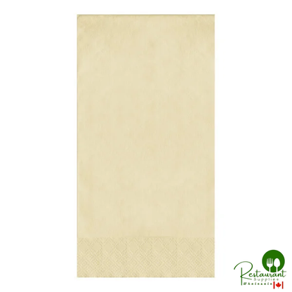 Creative Converting 12 3/4" x 16" Black Velvet 2-Ply 1/6 Fold Guest Towel / Buffet Napkin - 600/Case